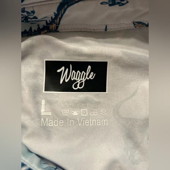 Men’s Land Before Waggle Performance Golf Polo Dinosaurs Size Large - Picture 7 of 7